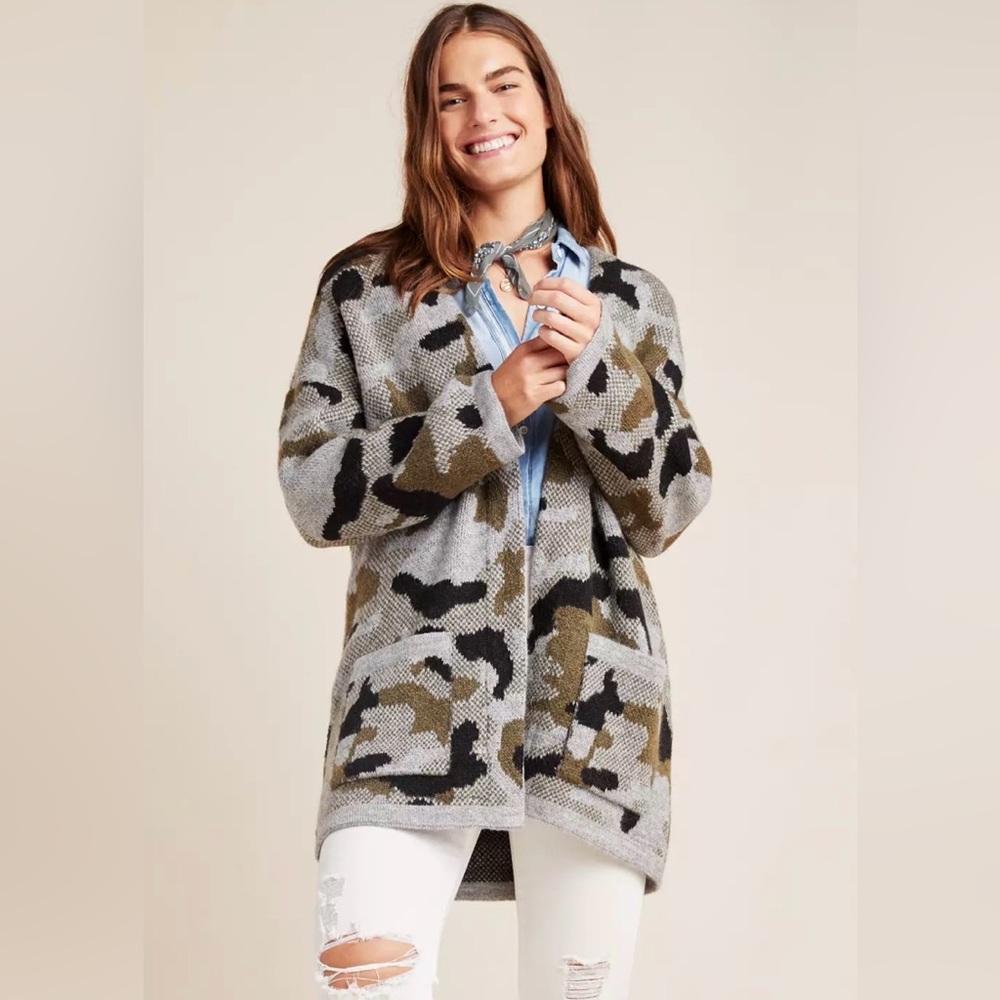 Vera knit Camo Cardigan